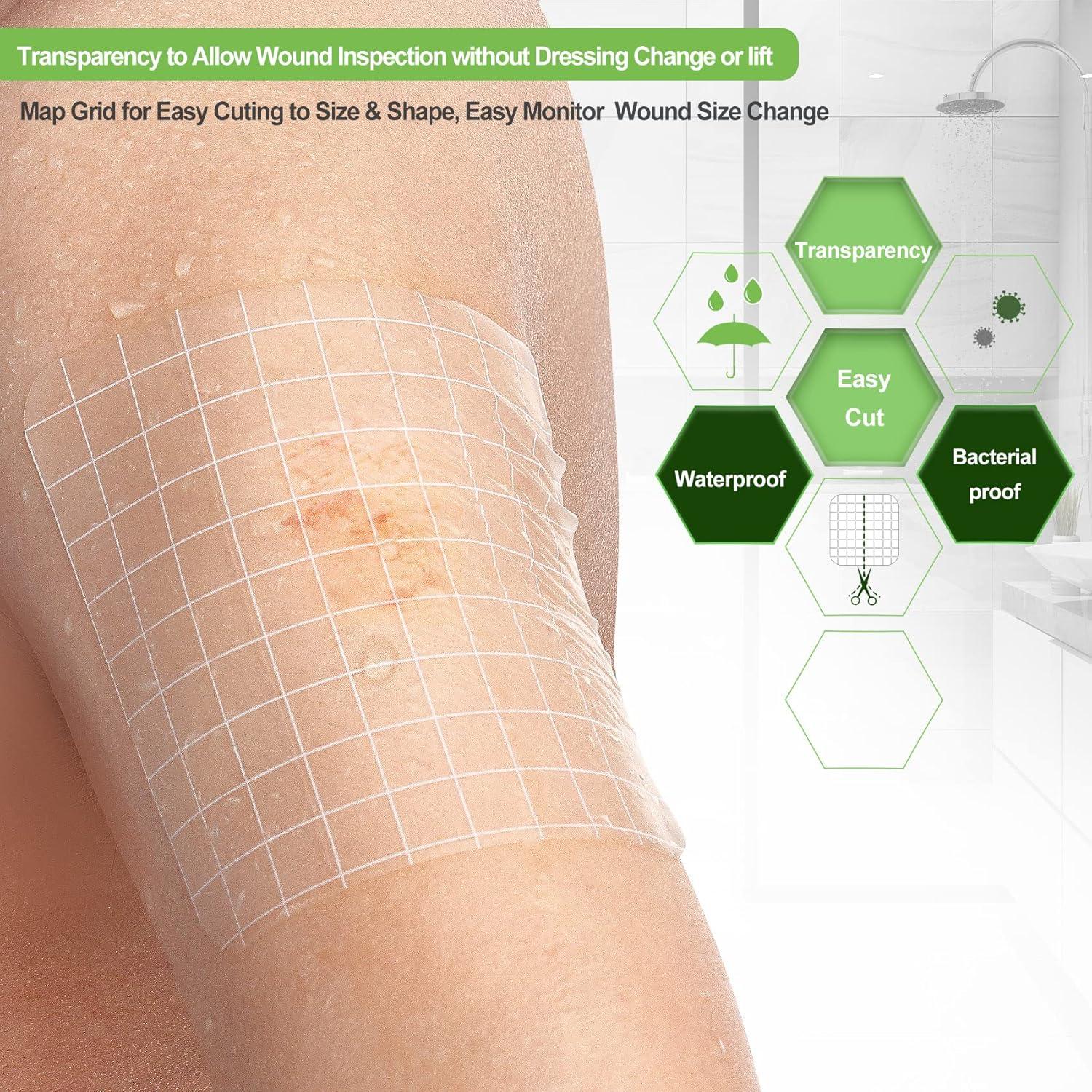 imageHydrocolloid Bandages Hydrocolloid Wound Dressing Thin Type 4x4 for Dry to Light Exudate Wound Bed Sore Pressure Ulcer Minor Burns Abrasions Cuts 10 Packs from NeuHeils4x4 Thin