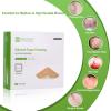 imageNeuHeils Silicone Adhesive Foam Dressing Bandage with Gentle Border 6 x 6 inch for Bed Sore Leg Ulcer 5 Pack High Absorbency Waterproof Silicone Wound Bandage for Pressure Ulcer4x4 Inch Pack of 10
