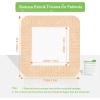 imageNeuHeils Silicone Adhesive Foam Dressing Bandage with Gentle Border 6 x 6 inch for Bed Sore Leg Ulcer 5 Pack High Absorbency Waterproof Silicone Wound Bandage for Pressure Ulcer3x3 Pack of 10