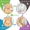 imageNeuHeils Silicone Adhesive Foam Dressing Bandage with Gentle Border 6 x 6 inch for Bed Sore Leg Ulcer 5 Pack High Absorbency Waterproof Silicone Wound Bandage for Pressure Ulcer7x7 Pack of 5