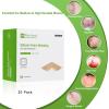 imageNeuHeils Silicone Foam Dressing with Gentle Border 4x4 20 Pack for Bed Sore Leg Ulcer High Absorbency Large Waterproof Silicone Wound Bandage4x4 20 Packs