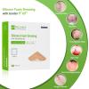 imageNeuHeils Silicone Foam Dressing with Gentle Border 5x5 10 Pack for Bed Sore Leg Ulcer High Absorbency Large Waterproof Silicone Adhesive Wound Bandages Patches5x510 Packs