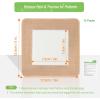 imageNeuHeils Silicone Foam Dressing with Gentle Border 5x5 10 Pack for Bed Sore Leg Ulcer High Absorbency Large Waterproof Silicone Adhesive Wound Bandages Patches5x510 Packs