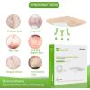 imageNeuHeils Silicone Super Absorbent Wound Dressing 5x5 10 Packs SelfAdhesive Waterproof Bandage with Ultrasorb Polymer Pad for Heavy Exudates Wound5x5 10 Packs
