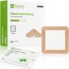 imageNeuHeils Silicone Foam Dressing with Gentle Border 5x5 10 Pack for Bed Sore Leg Ulcer High Absorbency Large Waterproof Silicone Adhesive Wound Bandages Patches6x6 Pack of 10
