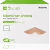 imageNeuHeils Silicone Foam Dressing with Gentle Border 4x4 inch 40 Pack  High Absorbency Waterproof Wound Bandage for Bed Sores Leg Ulcers ampamp Surgical Wounds