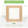 image:imageSilicone Adhesive Foam Dressing with Gentle Border 6x6 20 Packs for Bed Sore Leg Ulcer High Absorbency Waterproof Silicone Wound Bandages by NeuHeils4x4 40 Packs