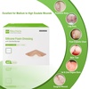 image:imageSilicone Adhesive Foam Dressing with Gentle Border 6x6 20 Packs for Bed Sore Leg Ulcer High Absorbency Waterproof Silicone Wound Bandages by NeuHeils4x4 40 Packs