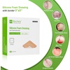 image:imageSilicone Adhesive Foam Dressing with Gentle Border 6x6 20 Packs for Bed Sore Leg Ulcer High Absorbency Waterproof Silicone Wound Bandages by NeuHeils5x510 Packs