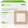 image:imageSilicone Adhesive Foam Dressing with Gentle Border 6x6 20 Packs for Bed Sore Leg Ulcer High Absorbency Waterproof Silicone Wound Bandages by NeuHeils4x4 40 Packs