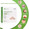 image:imageNeuHeils Silicone Adhesive Foam Dressing with Gentle Border 4x4 for Bed Sore Leg Ulcer 20 Pack High Absorbency Waterproof Silicone Wound Bandage3x3 Pack of 10