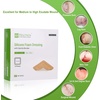 image:imageNeuHeils Silicone Adhesive Foam Dressing with Gentle Border 4x4 for Bed Sore Leg Ulcer 20 Pack High Absorbency Waterproof Silicone Wound Bandage4x4 Inch Pack of 20