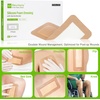 image:imageNeuHeils Silicone Adhesive Foam Dressing with Gentle Border 4x4 for Bed Sore Leg Ulcer 20 Pack High Absorbency Waterproof Silicone Wound Bandage4x8 Pack of 5