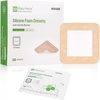 image:imageNeuHeils Silicone Adhesive Foam Dressing with Gentle Border 4x4 for Bed Sore Leg Ulcer 20 Pack High Absorbency Waterproof Silicone Wound Bandage3x3 Pack of 10